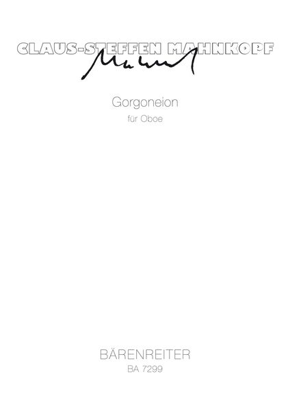 Gorgoneion : For Oboe (1990).