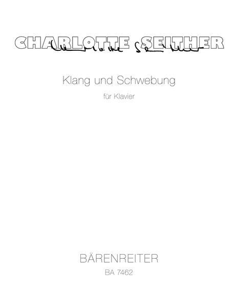 Klang und Schwebung : Für Klavier.