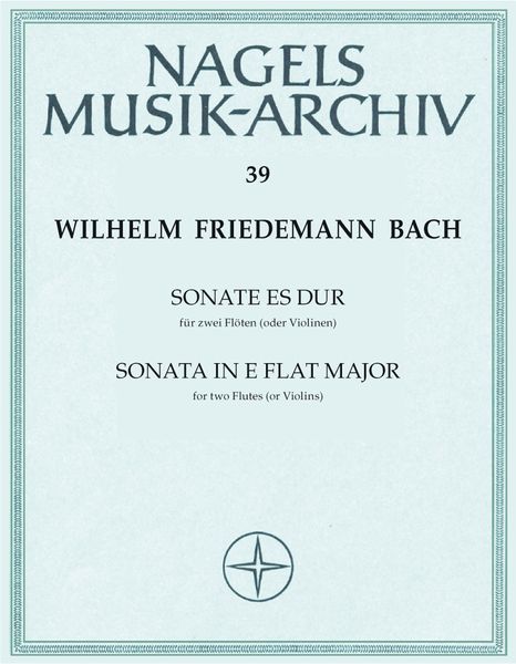 Sonate Es-Dur : For Two Flutes (Or Two Violins).