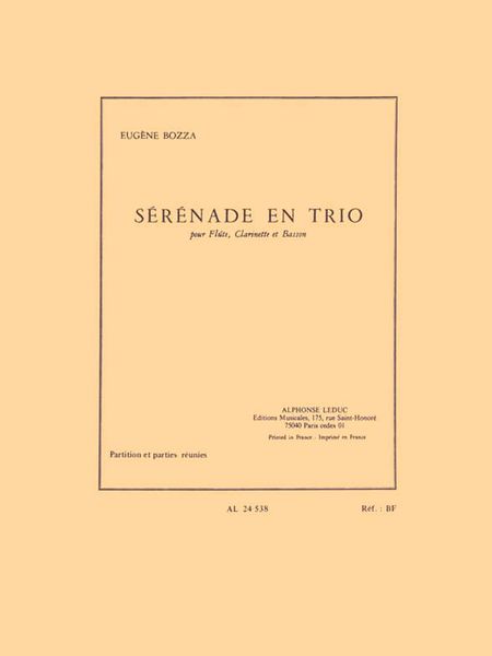 Sérénade En Trio : Pour Flûte, Clarinette Et Basson.