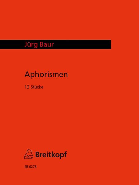 Aphorismen : 12 Pieces For Piano (1946).