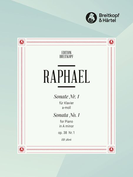 Sonate Nr. 1 A-Moll, Op. 38 No. 1 : For Piano (1939).