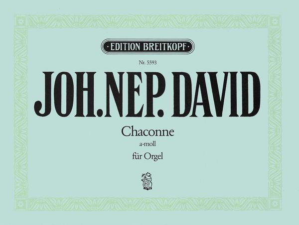 Chaconne A-Moll : For Organ (1927).