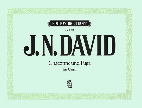 Chaconne und Fuga : For Organ (1962).