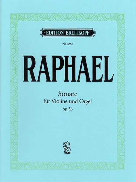 Sonate E-Moll, Op. 36 : Für Violine und Orgel (1933).