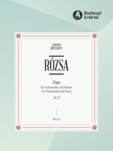 Duo, Op. 8 : For Cello and Piano (1931).