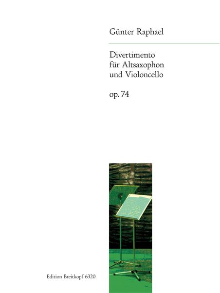 Divertimento, Op. 74 : Für Altsaxophon und Violoncello.