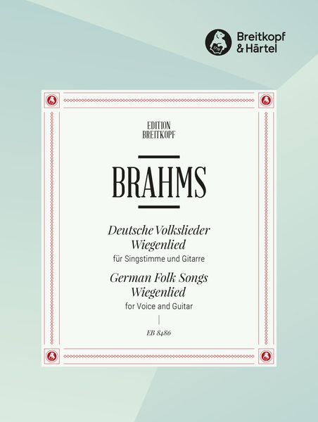 Deutsche Volkslieder Aus WoO 33 und Wiegenlied : arranged For Voice and Guitar.