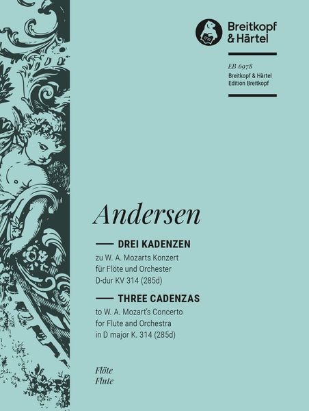 Drei Kadenzen Zu Mozarts Flötenkonzert Nr. 2 D-Dur, K. 314 / Ed. by K. J. Andersen.