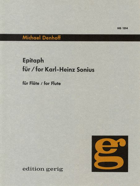 Epitaph Für Karl-Heinz Sonius : For Flute Solo (1976).