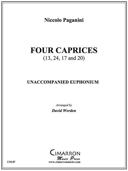 Four Caprices (13, 17, 20 and 24) : For Euphonium Solo.
