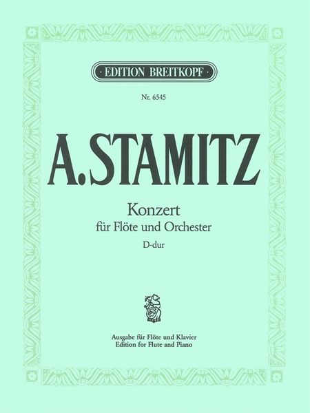 Konzert D-Dur : For Flute and Orchestra - Piano reduction by Ulrich Haverkampf.