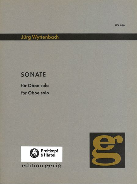 Sonate : For Solo Oboe.