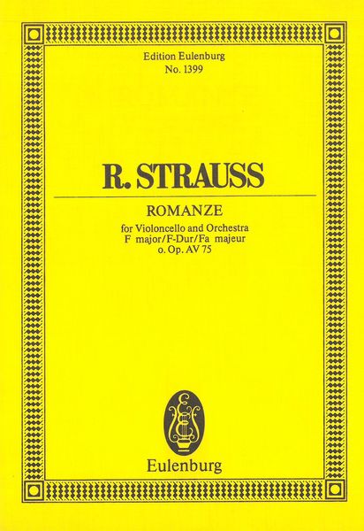 Romance In F Major, Op. 75 : For Orchestra.