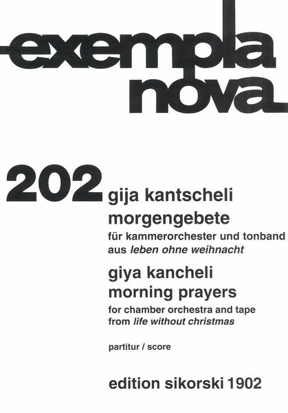 Morning Prayers : For Chamber Orchestra and Tape / From Life Without Christmas.