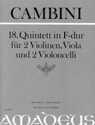 Quintet No. 18 In F Major : For 2 Violins, Viola And 2 Violoncelli / Edited By Bernhard Päuler.