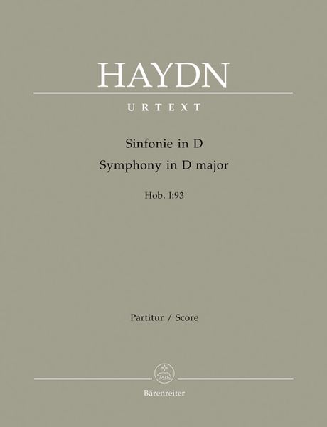 Symphony In D Major, Hob. I:93 / edited by Robert Von Zahn and Gernot Gruber.