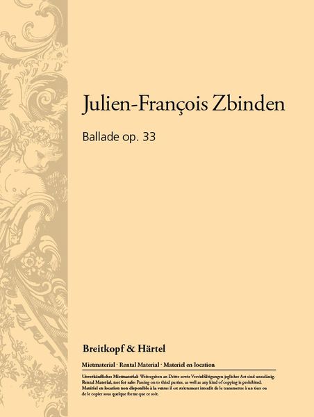 Ballade, Op. 33 : For Bassoon and Orchestra (1961) - Piano reduction.