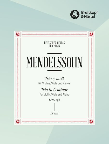 Trio C-Moll, O. Op. : For Violin, Viola and Piano.