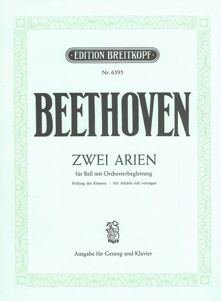 Two Arias For Bass and Piano.
