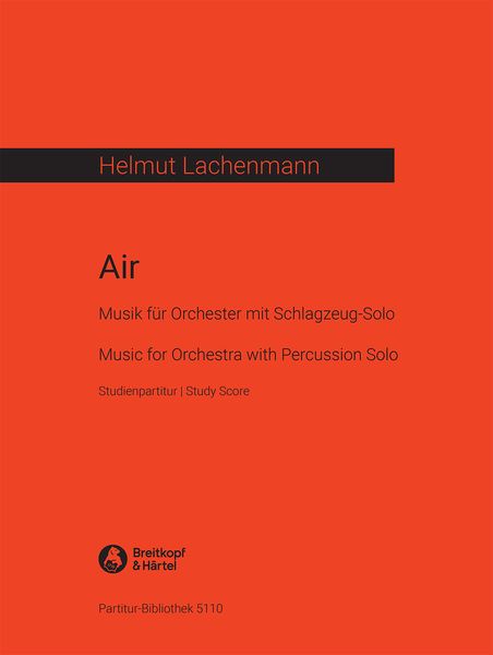 Air : For Large Orchestra With Percussion Solo.