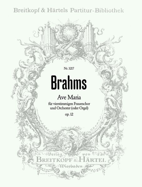 Ave Maria, Op. 12 : For Female Choir and Orchestra.