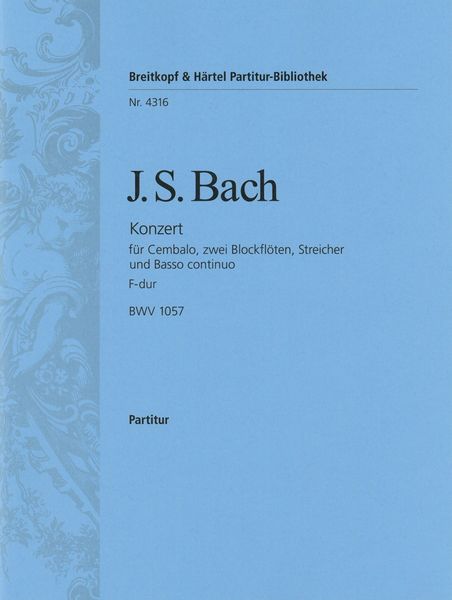 Cembalokonzert F-Dur, BWV 1057.
