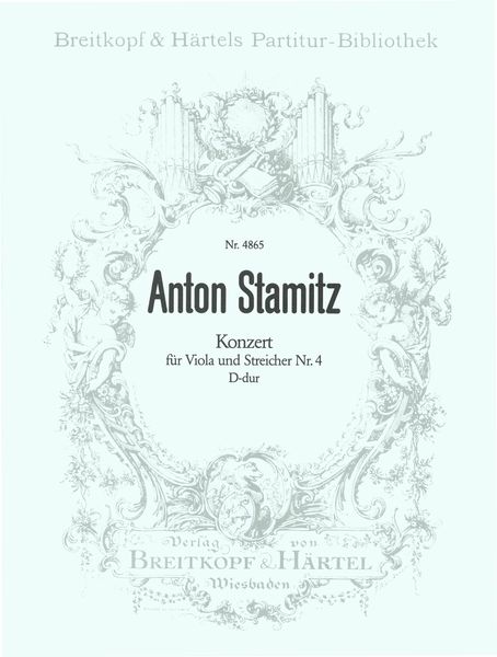 Violakonzert Nr. 4 D-Dur : For Viola and Orchestra.