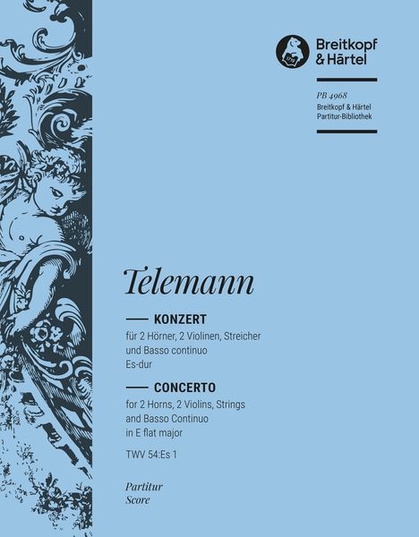 Konzert Es-Dur : For Two Horns and String Orchestra.
