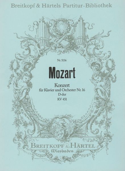 Klavierkonzert Nr. 16 D-Dur, K. 451.