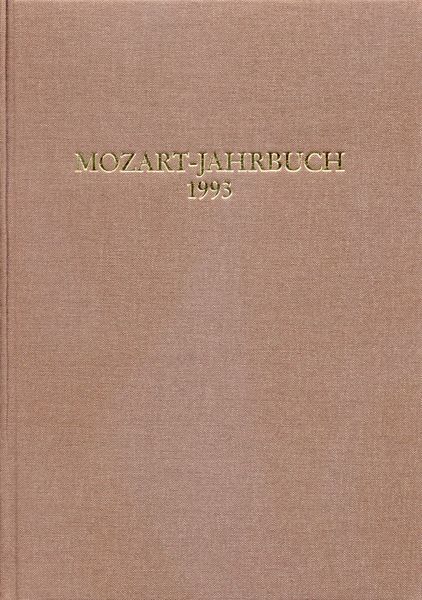 Mozart-Jahrbuch 1993.