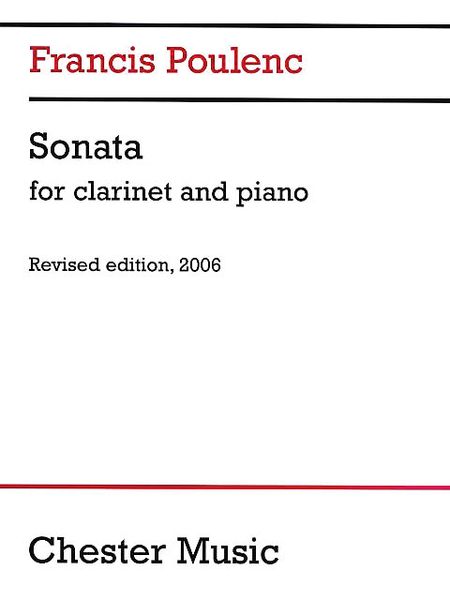 Sonata : For Clarinet and Piano - Revised Edition, 2006.