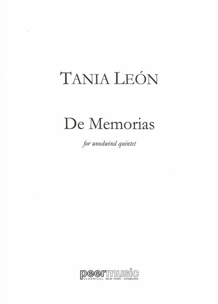 De Memorias : For Woodwind Quintet.