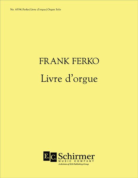 Livre d'Orgue.