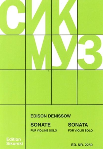 Sonata : For Violin Solo.