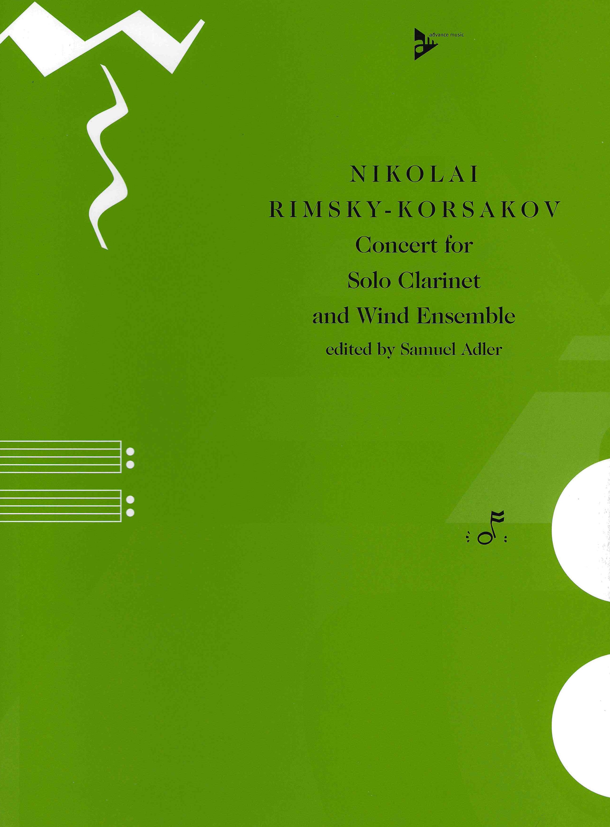 Concert For Solo Clarinet and Wind Ensemble : arranged by Samuel Adler.