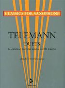 Six Canonic Sonatas and A Cirle Canon : For Two Saxophones / arranged by Trent Kynaston.