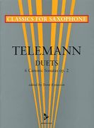 Six Canonic Sonatas, Op. 2 : For Two Saxophones / arranged by Trent Kynaston.