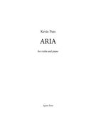 Aria : For Violin and Piano.