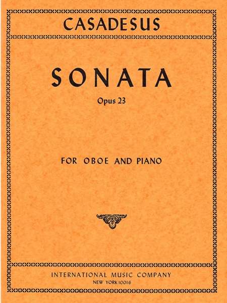 Sonata In D Sharp Minor, Op. 23 : For Oboe and Piano.