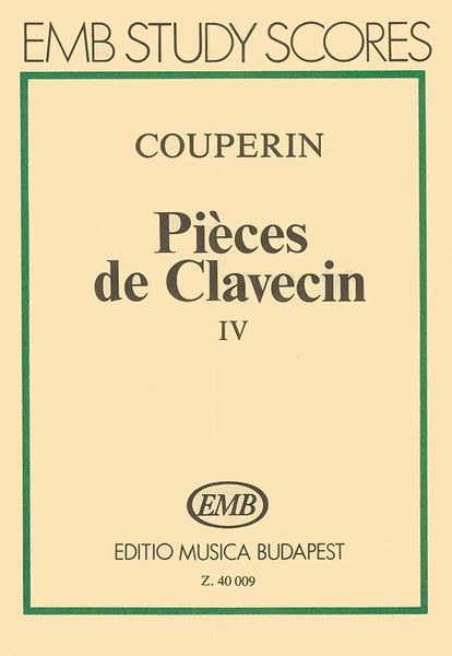 Pieces De Clavecin, Vol. 4.