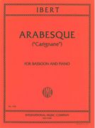 Arabesque (Carignone) : For Bassoon and Piano.