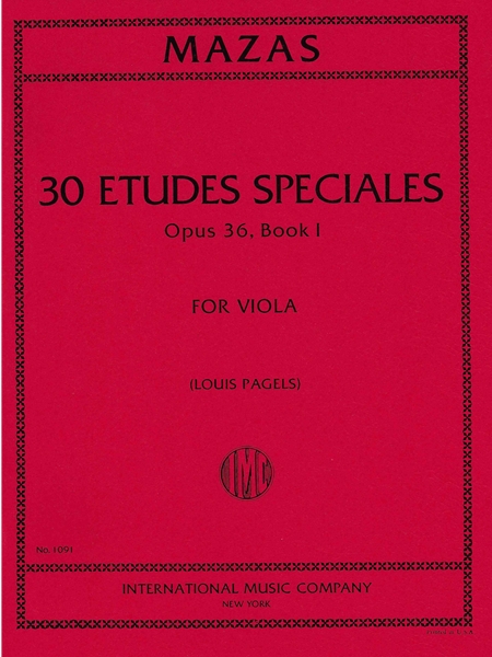 Etudes Spéciales, Op. 36 : For Viola - Book 1.