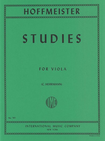 Twelve Studies : For Viola Solo.