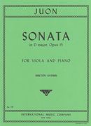 Sonata In D Major, Op. 15 : For Viola and Piano (Katims).