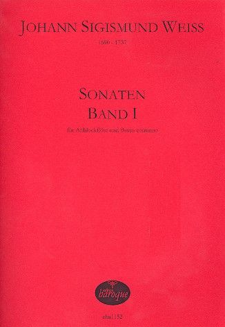 Sonaten, Band 1 : Für Altblockflöte und Basso Continuo / edited by Jörg Jacobi.
