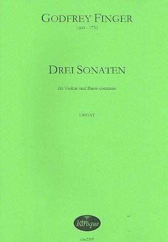 Drei Sonaten : Für Violine und Basso Continuo / edited by Olaf Tetampel.