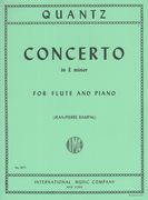 Concerto In E Minor : For Flute and Piano / edited by Jean-Pierre Rampal.