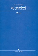 Missa (Kyrie-Gloria-Messe In D) : Per Soli (SATB), Coro (SATB), 2 Violini, Viola E Basso Continuo.