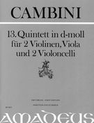 Quintet No. 13 In D Minor : For 2 Violins, Viola And 2 Violoncelli / Edited By Yvonne Morgan.